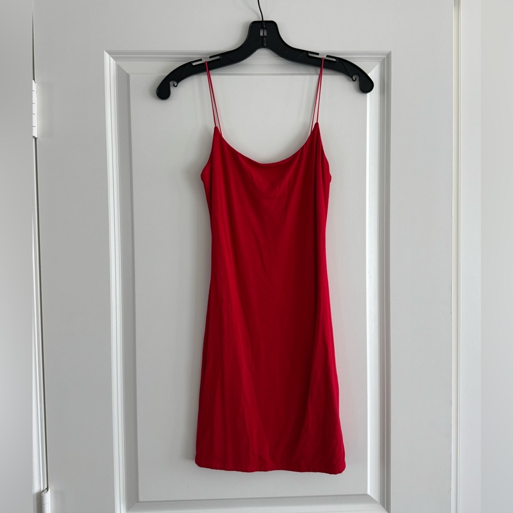 Aritzia Red Slip Dress